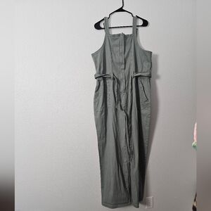 Celebrity Pink Sage Green belted Jumpsuit